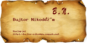 Bujtor Nikodém névjegykártya
